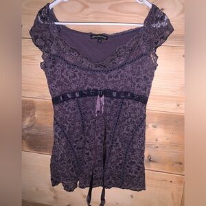 Ann Ferriday Purple Sleeveless Top
